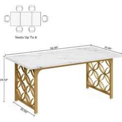 Tribesigns 63-inch Executive Desk, Large Computer Desk For Home Office -Tribesigns Sales Store GUEST cf549423 1d58 47e3 8e47 48c2353e4cc0
