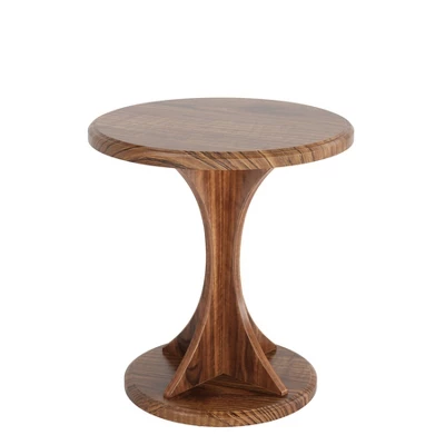 Tribesigns Wood Small Round End Side Table For Living Room 8 Tribesigns Wood Small Round End Side Table For Living Room - Image 8