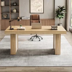 63" Executive Desk, Office Computer Desk With Heavy-Duty Legs And Thickened Desktop, Large Writing Workstation Study Table For Office -Tribesigns Sales Store GUEST d09aa154 eb3a 4409 838c 820de1af0e5c