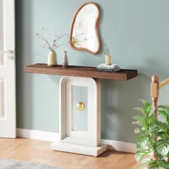 Tribesigns Modern 40 Inches Narrow Console Table With Pendulum Shape Base -Tribesigns Sales Store GUEST d14ac27d fe0a 4877 8c0d 3a262d9b666f