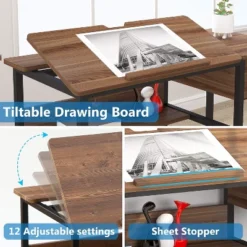 Tribesigns Drawing Computer Desk, Drafting Table With Tiltable Tabletop -Tribesigns Sales Store GUEST d17092fb c479 439c 8604 60208b9a28f0