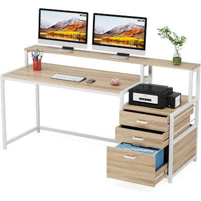 Tribesigns 63" Ergonomic Office Desk 9 Tribesigns 63" Ergonomic Office Desk - Image 9