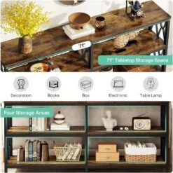 Tribesigns 70.9" 3-Tier Sofa Console Table -Tribesigns Sales Store GUEST d4d16542 61de 429f af33 9f6100cd4a31