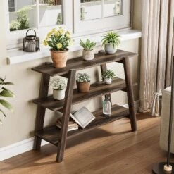 Tribesigns 41.3"Entryway Table Console Tables, 3-Tier Narrow Long With Open Storage Shelves For Living Room, Foyer,Entrance,Hallway,Rustic Brown -Tribesigns Sales Store GUEST d4e44249 0e5c 4f12 b3e4 dc9f91bc19ee