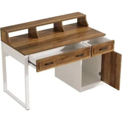 Tribesigns Modern Computer Desk With Drawers & Hutch, Executive Desk With Storage Door Cabinet And Monitor Stand For Home Office -Tribesigns Sales Store GUEST d556877a 5196 4b49 9f1a b437bcacf09c