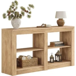 Tribesigns 59-Inch 3-Tier Farmhouse Entryway Table, Wood Console Table Behind Couch -Tribesigns Sales Store GUEST d5b90abb 04b7 45a9 a8b4 5050eeae0f3b