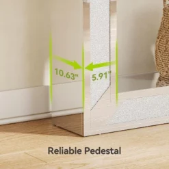 Tribesigns 2-Tier Modern Mirrored Console Table, 63"Long Sofa Behind Couch Table For Living Room, Table With Heavy Duty Base, Silver -Tribesigns Sales Store GUEST d5dd4462 3235 4d39 8d96 5f72c0f55981