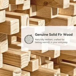 Tribesigns Solid Wood Half Moon Console Table, 2-Tier Farmhouse Fluted Entryway Table For Living Room, Hallway, Entrance, Foyer -Tribesigns Sales Store GUEST d7a361d5 d0c3 41f4 8872 4aa7fee04117