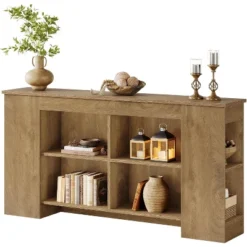 Tribesigns Console Table With Storage, 63" Farmhouse Wooden Entryway Sofa Table, Heavy Duty Console Cabinet For Living Room, Hallway, Entrance, Brown -Tribesigns Sales Store GUEST da0a6997 1c8e 4b83 96eb 17d47a7de07d