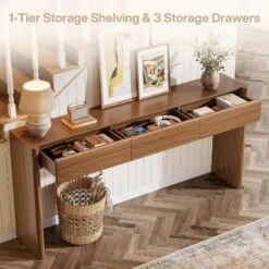 Tribesigns Console Table With 3 Drawers, 70.9" Wooden Entryway Table Behind Couch For Foyer, Hallway, Living Room, Easy Assembly -Tribesigns Sales Store GUEST dae09a00 5dab 4b12 a214 749822502986