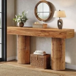Tribesigns Farmhouse Console Table, 63-Inch Long Wooden Entryway Table Behind The Couch 11 Tribesigns Farmhouse Console Table, 63-Inch Long Wooden Entryway Table Behind The Couch -Tribesigns Sales Store GUEST db81ce58 cf3c 492c 9b3f 604428ddcbdc