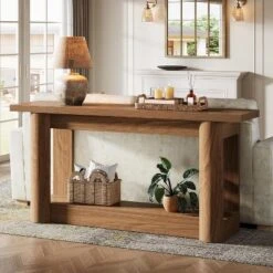 Tribesigns 2-Tier Farmhouse Console Table, Narrow Long Sofa Table Behind The Couch -Tribesigns Sales Store GUEST dbf84e19 da98 41d9 92bc 790d540961ff