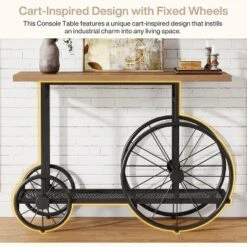 Tribesigns 47.2" Industrial Console Table, Entryway Table With Metal Mesh Storage Shelf, 2-Tier Sofa Table For Living Room, Hallway, Foyer -Tribesigns Sales Store GUEST dbfebe8c 62e8 4a87 814e 26d21ca6a66c