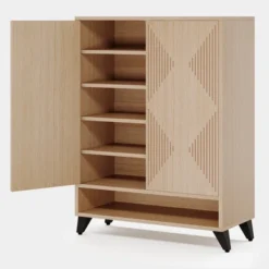 6-Tier Shoe Storage Cabinet With Doors, Wood Shoe Organizer Rack With Adjustable Shelf -Tribesigns Sales Store GUEST df49c6a7 ba84 4ba3 b5d3 114b023f462f