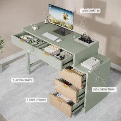 Tribesigns Computer Desk With 5 Drawers, Reversible Small Writing Desk Workstation With Storage For Home Office -Tribesigns Sales Store GUEST e28f4778 c538 432d 99cb f948b3ced9b8