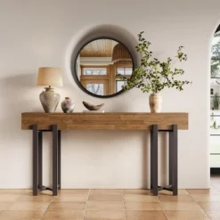 Tribesigns 63"Console Table For Entryway, Farmhouse Behind Couch Table, Sofa Table With Black Metal Frame For Living Room, Oak 9 Tribesigns 63"Console Table For Entryway, Farmhouse Behind Couch Table, Sofa Table With Black Metal Frame For Living Room, Oak -Tribesigns Sales Store GUEST e3dde4bf fcd0 4739 9825 90bd7ca35596