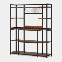 Tribesigns 55" Kitchen Hutch Cabinet Microwave Stand With 11 Hooks, 5-tier Baker’s Rack With Storage Shelf -Tribesigns Sales Store GUEST e564c2f9 52af 44a7 9c51 fc69eaa7fec1
