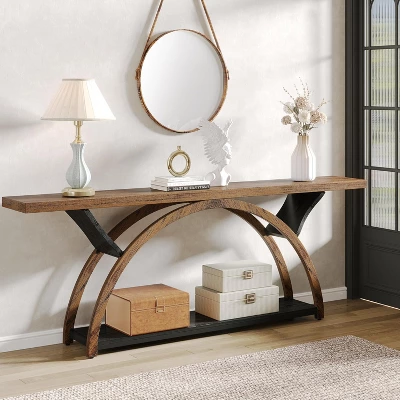 Tribesigns 70.9" 2-tier Narrow Long Console Table 5 Tribesigns 70.9" 2-tier Narrow Long Console Table - Image 5