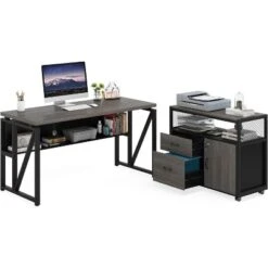 Tribesigns 55-inch L Shaped Desk With Drawer Cabinet, Executive Computer Desk For Home Office -Tribesigns Sales Store GUEST e69b89d4 4630 4a85 8b6e 396ab099e5b3