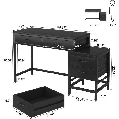Tribesigns 51.18" Office Desk 5 Tribesigns 51.18" Office Desk - Image 5
