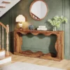 Tribesigns 63 Inches Farmhouse Console Table With Storage