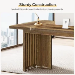 Tribesigns 63-Inch Executive Desk, Large Computer Desk, Modern Study Writing Table Workstation Business Furniture For Home Office -Tribesigns Sales Store GUEST eb900bc6 6dfc 4c06 9bbe bd4492904bb4