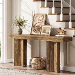 Tribesigns 63" Farmhouse Console Table, Wooden Rectangular Sofa Table Behind The Couch 14 Tribesigns 63" Farmhouse Console Table, Wooden Rectangular Sofa Table Behind The Couch -Tribesigns Sales Store GUEST ebe8dd1d c876 4ba9 8146 0fc6bbb916fb