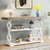 Tribesigns 55" 3-Tier Sofa Console Table