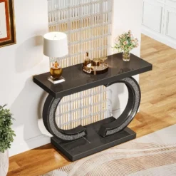 Tribesigns Modern 39-inch Mirrored Console Table With Sparkling Crystal Inlays 14 Tribesigns Modern 39-inch Mirrored Console Table With Sparkling Crystal Inlays -Tribesigns Sales Store GUEST ecbcba1f fc9d 4e23 9e87 48ecd16b97b7