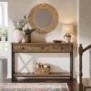 Tribesigns Farmhouse Console Table With 3 Drawers, 55" Entryway Table With 2-Tier Storage Shelf For Living Room, Entrance, Hallway, Foyer
