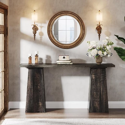 Tribesigns Console Table Wood Entryway Table For Living Room, 63 Inch Narrow Sofa Table For Entrance 3 Tribesigns Console Table Wood Entryway Table For Living Room, 63 Inch Narrow Sofa Table For Entrance - Image 3