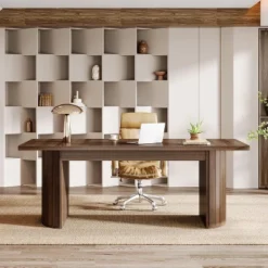 Tribesigns 78.74" Extra Long Executive Desk, Large Computer Office Desk With Wooden Double Pedestal -Tribesigns Sales Store GUEST eebcd080 9630 47bd adeb e548b6330a6f