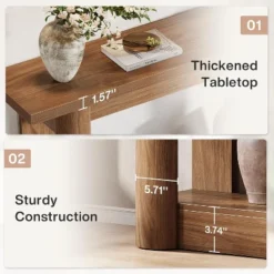 Tribesigns 2-Tier Farmhouse Console Table, Narrow Long Sofa Table Behind The Couch -Tribesigns Sales Store GUEST f095ea6d c8e4 431a 8ca7 f934ef4340e0