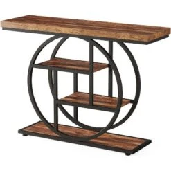 Tribesigns Industrial 4-Tier 41.3" Console Table With Circle Base -Tribesigns Sales Store GUEST f3ccc8cd 4fb1 4aa7 a9e0 4046b753f0e5