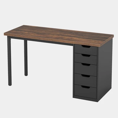 Tribesigns Computer Desk With 5 Drawers, 47 Inches Modern Simple Home Office Desk Study Writing Table For Small Spaces 11 Tribesigns Computer Desk With 5 Drawers, 47 Inches Modern Simple Home Office Desk Study Writing Table For Small Spaces - Image 11