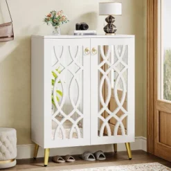 Tribesigns Mirrored Shoe Cabinet, 5-Tier White Modern Shoe Organizer Cabinet With Doors, Shoe Rack Closet Storage Cabinet For Entryway, Bedroom,White 9 Tribesigns Mirrored Shoe Cabinet, 5-Tier White Modern Shoe Organizer Cabinet With Doors, Shoe Rack Closet Storage Cabinet For Entryway, Bedroom,White -Tribesigns Sales Store GUEST f5827bc8 0b83 4995 95c3 face5b28133e