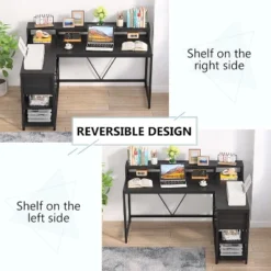 Tribesigns Reversible L-shaped Computer Desk With Drawer, Corner Desk Table With Storage Shelves And Monitor Stand For Home Office 15 Tribesigns Reversible L-shaped Computer Desk With Drawer, Corner Desk Table With Storage Shelves And Monitor Stand For Home Office -Tribesigns Sales Store GUEST f7a32daa dc5a 493a ab4b 74b0b7965d5b