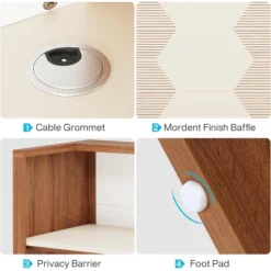 Tribesigns 47" Reception Desk, Modern Front Desk With Counter -Tribesigns Sales Store GUEST f93a75dc c016 4e02 8c7f b6e004090c52