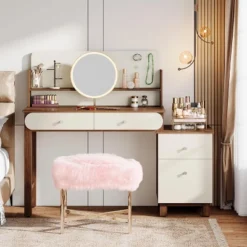 Tribesigns Computer Desk With Storage, 56-Inch Writing Study Table With 4 File Drawers For Home Office, Bedroom, Small Space -Tribesigns Sales Store GUEST f9b1fcfd 90ef 48be a6d4 f6d7aefb3caa