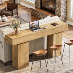 Tribesigns 63" Console Table, Farmhouse Wooden Sofa Table Behind Couch, Entrance, Hallway, Entryway -Tribesigns Sales Store GUEST f9ce0f63 c245 4727 9ed4 e65ecc75c1b0