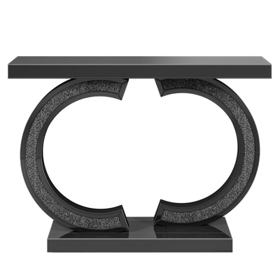 Tribesigns Modern 39-inch Mirrored Console Table With Sparkling Crystal Inlays 10 Tribesigns Modern 39-inch Mirrored Console Table With Sparkling Crystal Inlays - Image 10