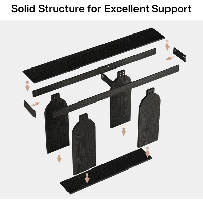 Tribesigns 70.9-Inch Extra Long Sofa Table, 2-Tier Wood Table Behind Couch For Living Room 6 Tribesigns 70.9-Inch Extra Long Sofa Table, 2-Tier Wood Table Behind Couch For Living Room - Image 6