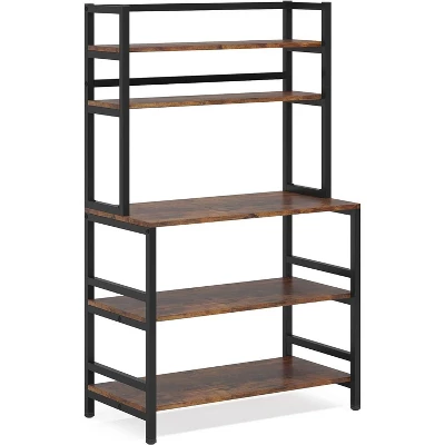 Tribesigns 5-Tier Ketchen Baker's Rack, Freestanding Utility Cart Storage Shelf Organizer 7 Tribesigns 5-Tier Ketchen Baker's Rack, Freestanding Utility Cart Storage Shelf Organizer - Image 7