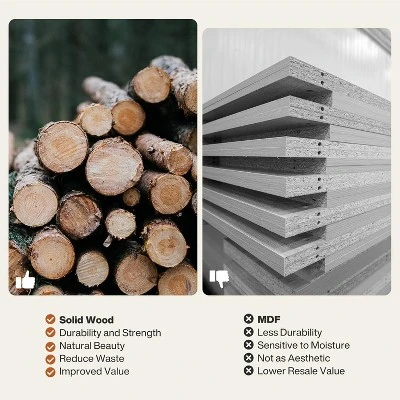 Tribesigns Solid Wood Console Table, 59-Inch Long Sofa Table With Stable Curved Legs For Entryway, Living Room, Hallway, Foyer 5 Tribesigns Solid Wood Console Table, 59-Inch Long Sofa Table With Stable Curved Legs For Entryway, Living Room, Hallway, Foyer - Image 5