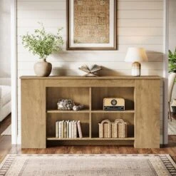 Tribesigns Console Table With Storage, 63" Farmhouse Wooden Entryway Sofa Table, Heavy Duty Console Cabinet For Living Room, Hallway, Entrance, Brown -Tribesigns Sales Store GUEST ffa7745f 3fd9 41e7 896b 89a3c356009e