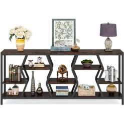 Tribesigns 70.9 Inches Sofa Console Table With 4 Tier Wood Storage Shelves -Tribesigns Sales Store GUEST ffe7128d 7d5e 41ae 8b21 9f9b37853b9b