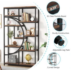 Tribesigns 5-Tier Freestanding Tall Bookshelf With 9 Open Storage Shelves,Brown 10 Tribesigns 5-Tier Freestanding Tall Bookshelf With 9 Open Storage Shelves,Brown -Tribesigns Sales Store a1e104bc 995a 4cf7 ba8d 00b09dc6474e