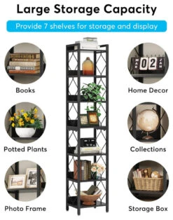 Tribesigns 78.7 Inch Bookshelf, Bookcase, Display Shelves, Storage Organizer 17 Tribesigns 78.7 Inch Bookshelf, Bookcase, Display Shelves, Storage Organizer -Tribesigns Sales Store a741c087 8892 4937 b72c 8bee835f0295