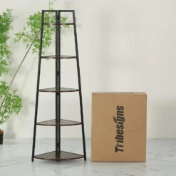 Tribesigns Corner Shelf, Corner Bookshelf Bookcase Ladder Shelf Plant Stand -Tribesigns Sales Store beb51b7a ba69 4140 9652 bb943039ea39