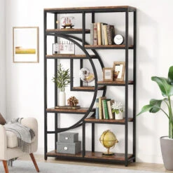 Tribesigns 5-Tier Freestanding Tall Bookshelf With 9 Open Storage Shelves,Brown 9 Tribesigns 5-Tier Freestanding Tall Bookshelf With 9 Open Storage Shelves,Brown -Tribesigns Sales Store c135ca5c b3a8 4748 8d65 97e2485a116b